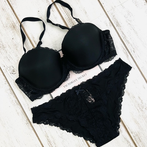 Victoria's Secret Other - 36C/M Victoria’s Secret Lined Demi Bra & Cheekini Set